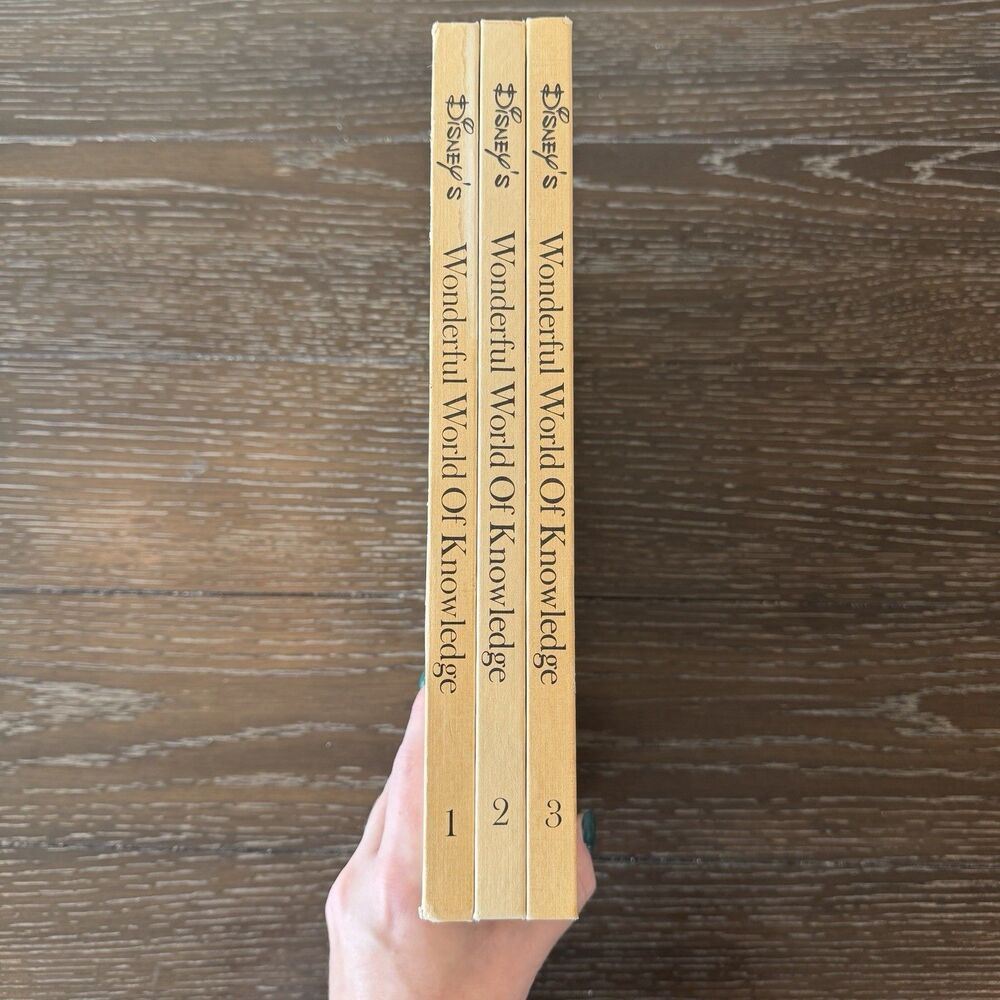 1971 Disney's Wonderful World of Knowledge Set Of 3 Kids Hardcover Books Vol 1-3 - Picture 6 of 8